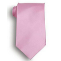 Pink Polyester Satin Tie